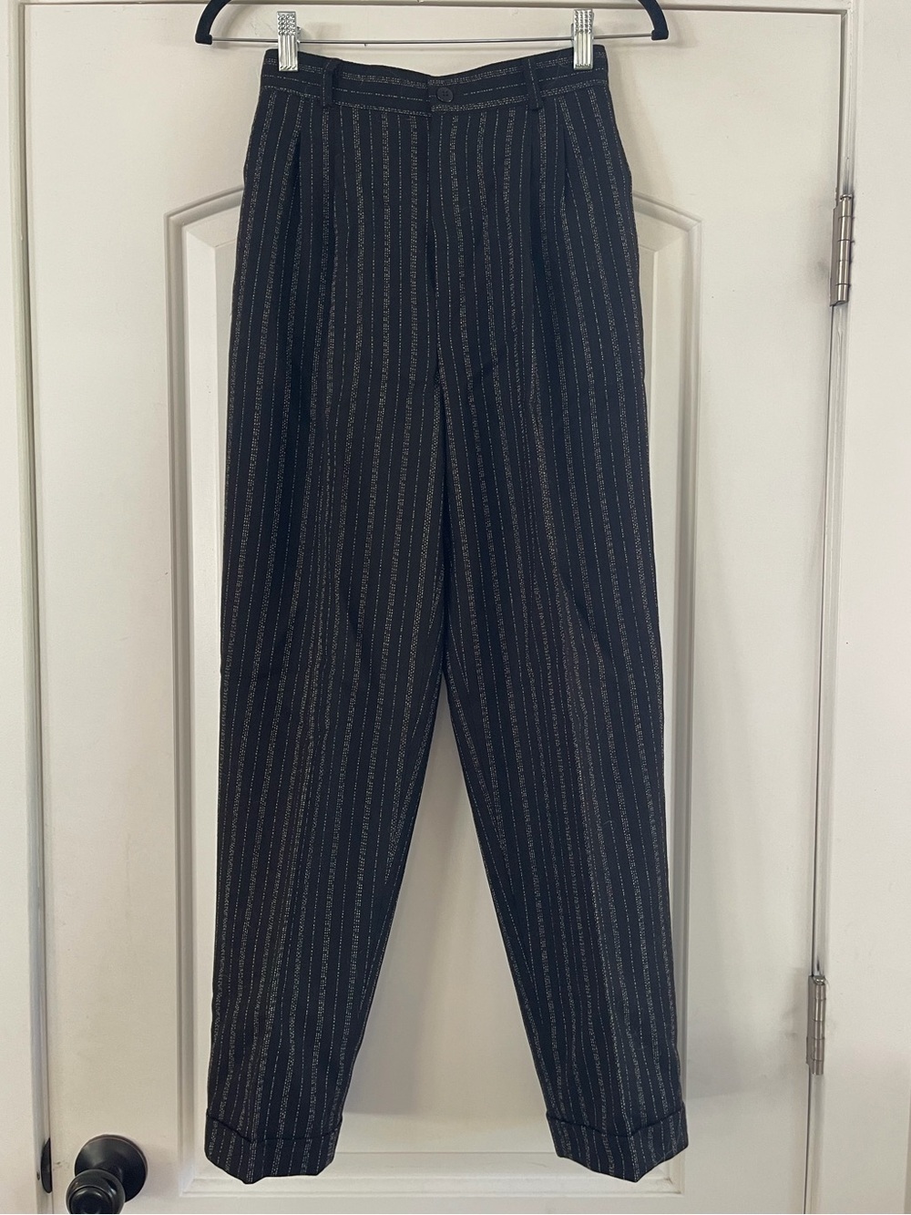 Gorgeous Vintage Striped Wool Trouser - 2